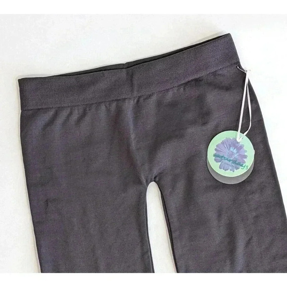 Saturdays by Kinnucan Gray Fleece Lined Leggings NEW Size Small Pull On Winter - Picture 2 of 3